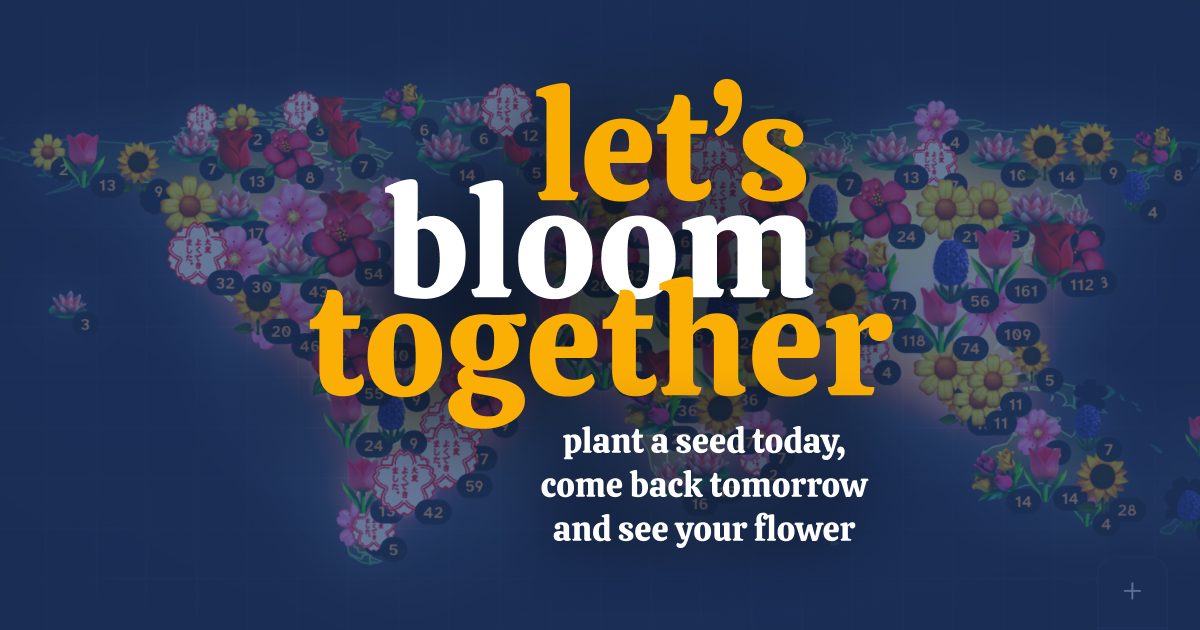 I'm so excited - 1000 flowers! logo